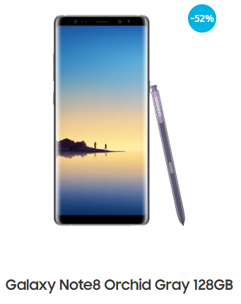 Samsung Galaxy Note 8 Orchid Gray 128GB por $10,999
